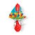 Saco Express para Ovos de 100g a 150g - 24cm x 24cm - Pic Esconde Vermelho - 05 unidades - Cromus Páscoa - Rizzo Confeitaria - Imagem 1