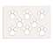 Etiqueta Adesiva de Páscoa Pegadas G Branco com 2 cartelas Cromus Páscoa Rizzo Confeitaria - Imagem 1