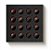 Caixa 16 Doces Quadrada Preto com Luva Vazada - 10 unidades - 16,8x16,8x4cm - Cromus Profissional - Imagem 1