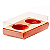 Caixa Ovo de Colher - Dois Meio Ovo de 100g a 150g  - 20cm x 13cm x 8,8cm - Rosê - 5 unidades - Assk - Rizzo - Imagem 3