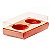 Caixa Ovo de Colher - Dois Meio Ovo de 100g a 150g  - 20cm x 13cm x 8,8cm - Rosê - 5 unidades - Assk - Rizzo - Imagem 1