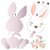 Stencil Silhueta Coelho com Flores ST-X394 – Litoarte Rizzo Confeitaria - Imagem 3