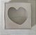 Caixa Coração Frito Branca 12x12x2 c/ 10 und Rizzo Confeitaria - Imagem 1