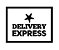 Carimbo Artesanal Delivery Express c/ Estrela - M - 6,0x4,5cm - Cod.RI-033 - Rizzo Confeitaria - Imagem 1