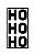 Carimbo Artesanal HoHoHo - M - 3,7x7,0cm - Cod.RI-037 - Rizzo Confeitaria - Imagem 1