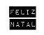 Carimbo Artesanal Feliz Natal Preto e Branco - M - 6,0 x5,1cm - Cod.RI-042 - Rizzo Confeitaria - Imagem 1