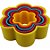 Cortadores Plastico Flor com 5 un. SilverChef - Rizzo Confeitaria - Imagem 1
