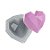 Molde de Silicone Coração Lapidado Gd Ref. 565 Flexarte Rizzo Confeitaria - Imagem 1