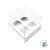 Caixa Mini Cupcake com Tampa Transparente 4 Cavidades (11cm x 11cm x 8,5cm) Branca - 10 unidades - Assk - Rizzo - Imagem 2