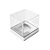Caixa Mini Bolo G (8cm x 8cm x 8cm) Prata 10 unidades Assk Rizzo Confeitaria - Imagem 1