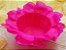 Forminha para Doces Floral em Seda Rosa Choque - 40 unidades - Decorart - Imagem 1