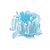 Forminha para Doces Finos - Rosa Maior Azul Candy 40 unidades - Decora Doces - Rizzo - Imagem 1