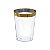 Copo água/refrigerante Borda Dourada - 4 un - 300 ml - Silver Festas - Imagem 1