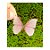 Enfeite decorativo Borboleta Tecido Rosa - 10uns - Rizzo Confeitaria - Imagem 1