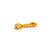 Cordão de Camurça Amarelo 5m - 01 unidade - Cromus - Rizzo - Imagem 1