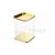 Lata Quadrada Transparente Ouro 6un - 8,2x12cm - ArteGift - Rizzo - Imagem 1