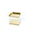 Lata Quadrada Transparente Ouro 6un - 8,2x7,2cm - ArteGift - Rizzo - Imagem 1