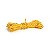 Fio Decorativo de Papel Torcido Amarelo Listrado com Ouro - 5 metros - Cromus - Rizzo Embalagens - Imagem 1