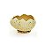 Casca Ovo em Deitado com Suporte de Fibra Amarelo  - 12cm x 8cm - Cromus Páscoa - Rizzo Confeitaria - Imagem 1