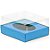Caixa Ovo de Colher - Meio Ovo de 500g - 20,5cm x 17cm x 6,5cm - Azul - 5unidades - Assk - Imagem 1