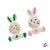Molde de Silicone Dupla de Coelhos Ref. 286 Flexarte Rizzo Confeitaria - Imagem 2