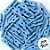 Mini Prendedor de Madeira Azul Claro 3,5cm - 50 Unidades - Rizzo - Imagem 2