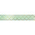 Fita de Cetim Decorada Hot Stamping Elegance Verde Mint 22mm - 10 metros - 1 unidade - Cromus - Imagem 1