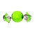 Papel Trufa 14,5x15,5cm - Neon Verde - 75 unidades - Cromus - Imagem 1