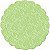 Fundo Rendado Redondo Verde Cítrico 7cm - 100 unidades - Cromus - Rizzo Embalagens - Imagem 1