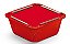 Marmitinha Liso Vermelho P 5,5x5,5x3cm - 12 unidades - Cromus - Rizzo - Imagem 1