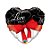Balão de Festa Microfoil 18" 45cm - Coração I Love You - 01 Unidade - Qualatex - Rizzo - Imagem 1
