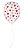 Balão de Festa Decorado Coração - Branco 9" 23cm - 25 Unidades - Balões São Roque - Rizzo - Imagem 1
