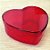 Coração de Acrílico Vermelho Grande 10cm x 10cm x 4cm 6 unidades - Rizzo Confeitaria - Imagem 3