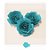 Topo de Bolo Rosas Tiffany P 3u - Rizzo Confeitaria - Imagem 1