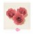 Topo de Bolo Rosas Rosa P 3u - Rizzo Confeitaria - Imagem 1