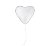 Balão Látex Coração - Branco - São Roque - Rizzo - Imagem 1