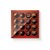 Caixa 16 Doces Quadrada Vermelho com Tampa Cristal - 10 unidades - 16,8x16,8x4cm - Cromus Profissional - Rizzo - Imagem 1