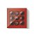 Caixa 9 Doces Quadrada Vermelho com Tampa Cristal - 10 unidades - 13x13x4cm - Cromus Profissional - Imagem 1