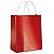 Sacola de Papel G 32x26,5x13cm - Vermelho Metalizado - Fundo Largo - 10 unidades - Cromus - Rizzo - Imagem 1