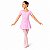 Kit Ballet Infantil Rosa – Collant Meia Manga, Saia e Acessórios - Imagem 1