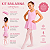 Kit Ballet Infantil Rosa – Collant Regata, Saia e Acessórios - Imagem 2