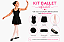 Kit Ballet Infantil Preto Completo com 6 Itens - Imagem 2