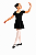 Kit Ballet Completo Infantil Preto com 6 Itens - Imagem 1