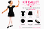 Kit Ballet Completo Infantil Preto com 6 Itens - Imagem 2