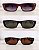Óculos Escuros de Sol Retangular Retrô Moderno Unissex Bicolor - Imagem 1