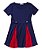 Vestido Navy Bicolor Peggy Mad Men - Imagem 1