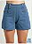 Shorts Cintura Alta com botões Navy Pin Up Retrô - Imagem 1