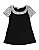 Vestido Boneca Linha A de Bolinha Preto e Branco Retrô Mod - Imagem 2