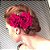 Flor Grande de Cabelo Rosa Aveludada Pin Up Retrô Vintage Style - Imagem 10