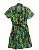 Chemise com Pregas e Cinto - Vestido Camisa Tropical Araras Pin Up Tiki Brasil - Imagem 4